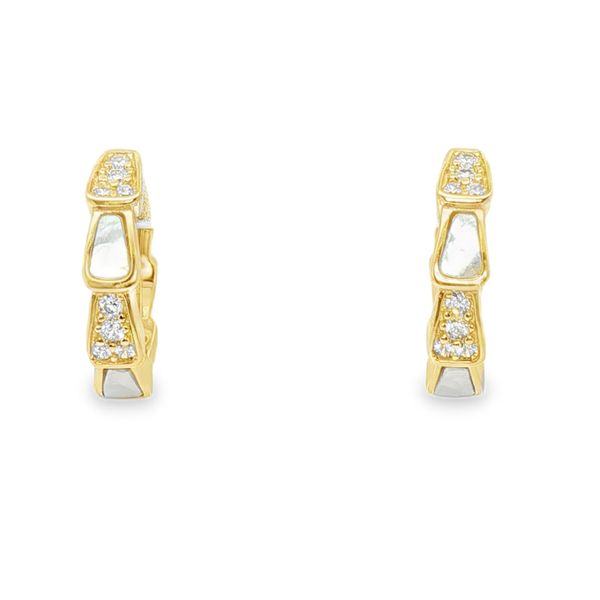 EARRINGS/STERLING SILVER/SILVER/GOLD COMBO Valentine's Fine Jewelry Dallas, PA