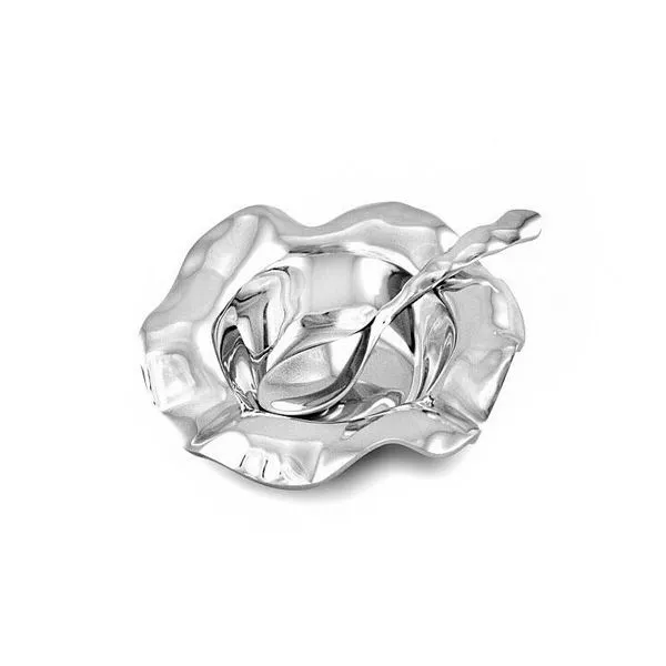 BEATRIZ BALL - SILVER/PEWTER PETITE "VENTO" BOWL WITH SPOON Valentine's Fine Jewelry Dallas, PA
