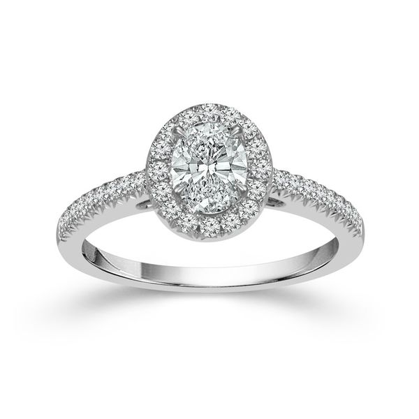 14K White Gold Diamond Engagement Ring 3/4 CTW Van Adams Jewelers Snellville, GA
