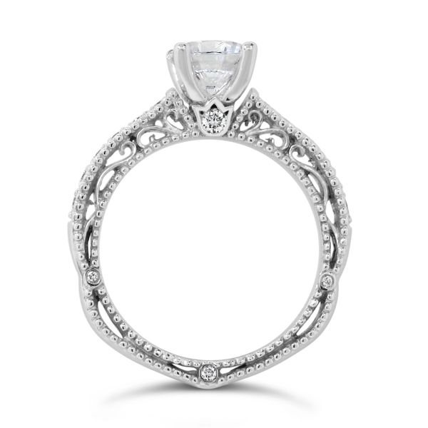 18K Diamond Semi-Mount Engagement Ring Image 2 Van Adams Jewelers Snellville, GA