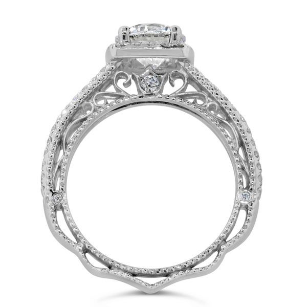 18K Diamond Semi-Mount Engagement Ring Image 2 Van Adams Jewelers Snellville, GA
