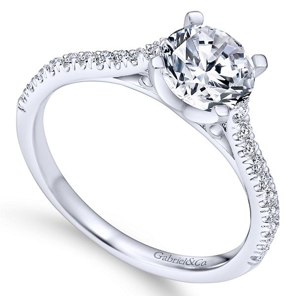 14K Diamond Semi-Mount Engagement Ring Image 3 Van Adams Jewelers Snellville, GA
