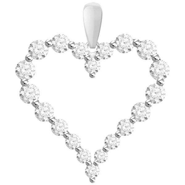 10K Diamond Heart Shaped Pendant Van Adams Jewelers Snellville, GA