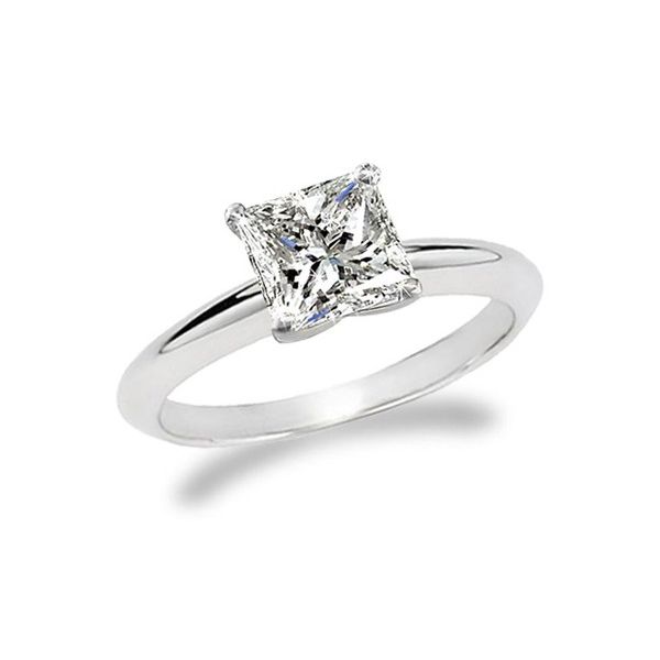 14K White Gold Diamond Engagement Ring Van Adams Jewelers Snellville, GA
