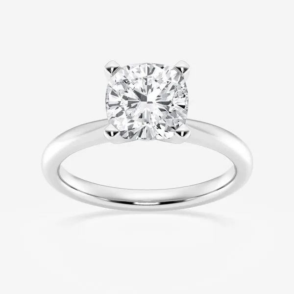2 CT Lab Grown Cushion Cut Diamond Solitiare Ring Van Adams Jewelers Snellville, GA