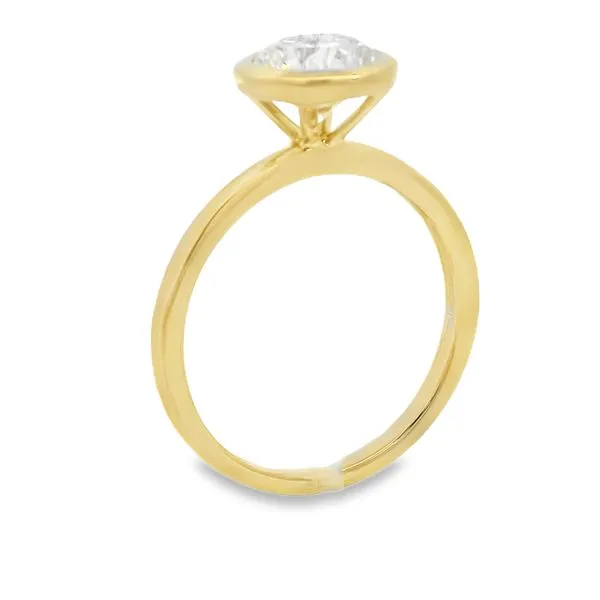 1 1/2 CT Bezel Set Lab Grown Solitaire Ring Image 3 Van Adams Jewelers Snellville, GA
