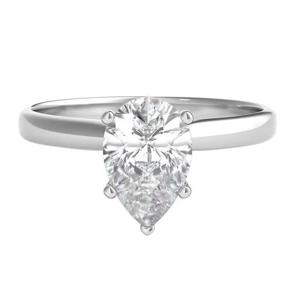 2 CT Lab Grown Pear Shape Diamond Solitaire Van Adams Jewelers Snellville, GA