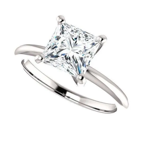 2 CT Lab Grown Diamond Princess Cut Earrings similar item image