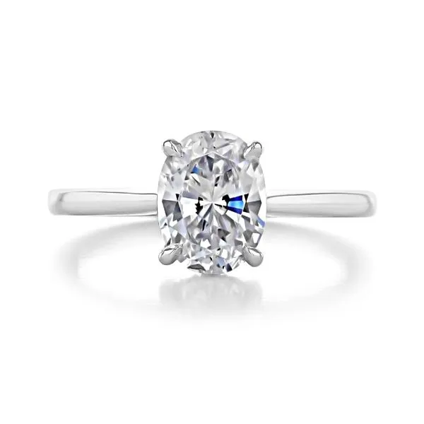 2.5 Carat Lab Grown Oval Diamond Solitiare Engagement Ring Van Adams Jewelers Snellville, GA