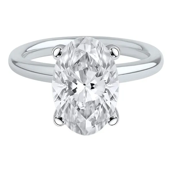 4 Carat Lab Grown Oval Solitiare Engagement Ring Van Adams Jewelers Snellville, GA