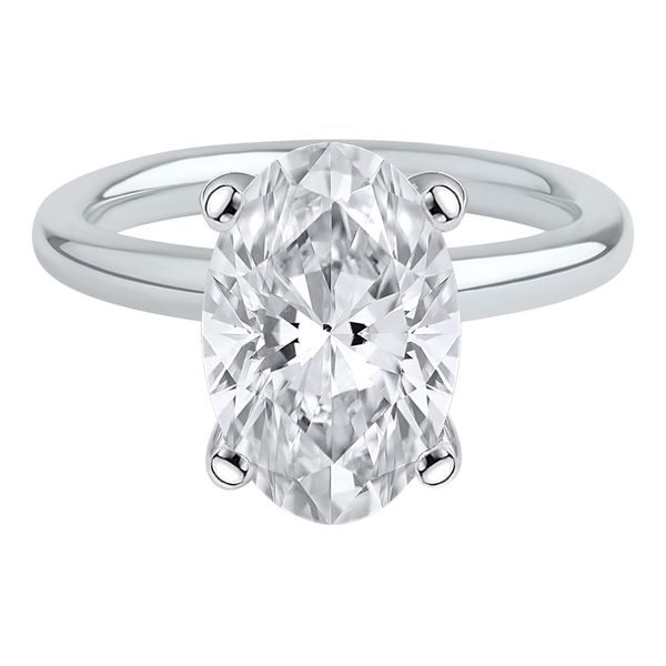 4 Carat Lab Grown Oval Solitiare Engagement Ring Van Adams Jewelers Snellville, GA