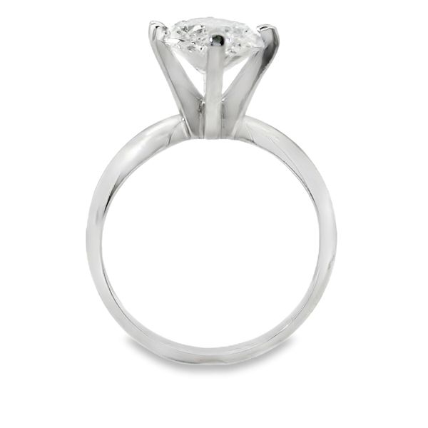 14K White Gold 3.09 CT Marquise Lab-Grown Diamond Solitaire Engagement Ring Image 3 Van Adams Jewelers Snellville, GA