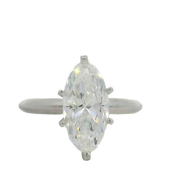 2ct Lab Grown Moval Diamond Solitaire Engagement Ring Van Adams Jewelers Snellville, GA