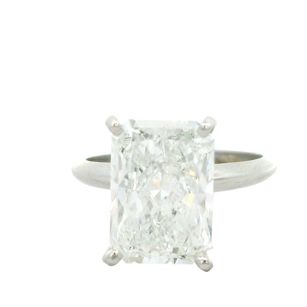 4.92 Carat Radiant Cut Lab Grown Solitaire Engagement Ring Van Adams Jewelers Snellville, GA