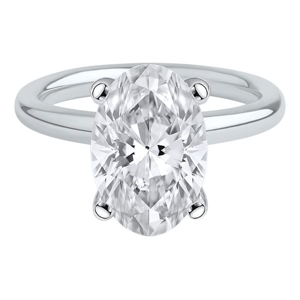 3 Carat Oval Lab Grown Solitaire Ring Van Adams Jewelers Snellville, GA