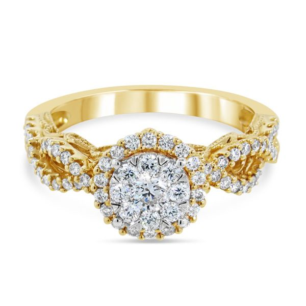14K Yellow Gold Diamond Engagement Ring Van Adams Jewelers Snellville, GA