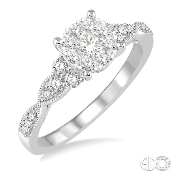 14K White Gold  Diamond Engagement Ring Van Adams Jewelers Snellville, GA