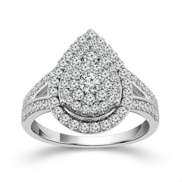 10K Diamond Cluster Engagement Ring Van Adams Jewelers Snellville, GA