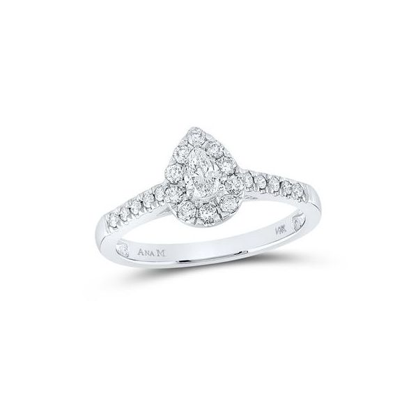 1/2 Carat Pear Shaped Engagement Ring Van Adams Jewelers Snellville, GA