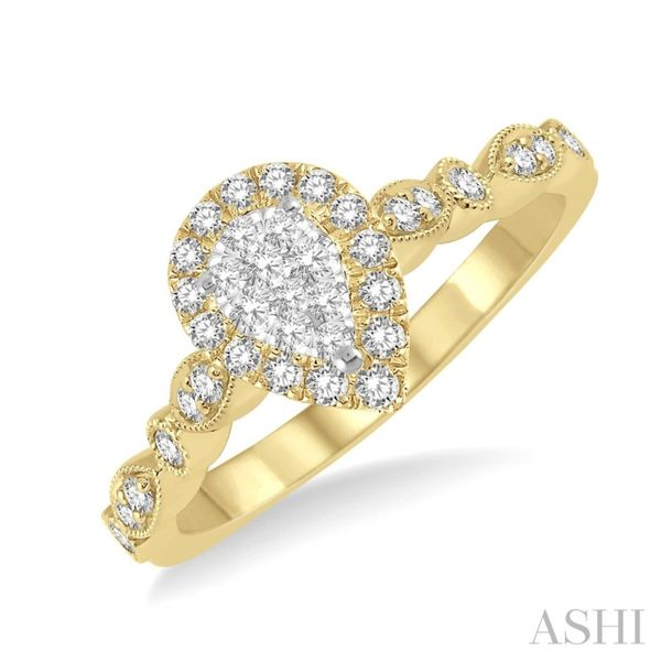 Pear Shape Lovebright Diamond Ring Van Adams Jewelers Snellville, GA