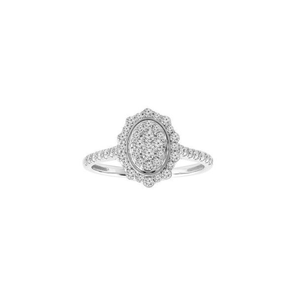 10K White Gold Diamond Engagement Ring Van Adams Jewelers Snellville, GA