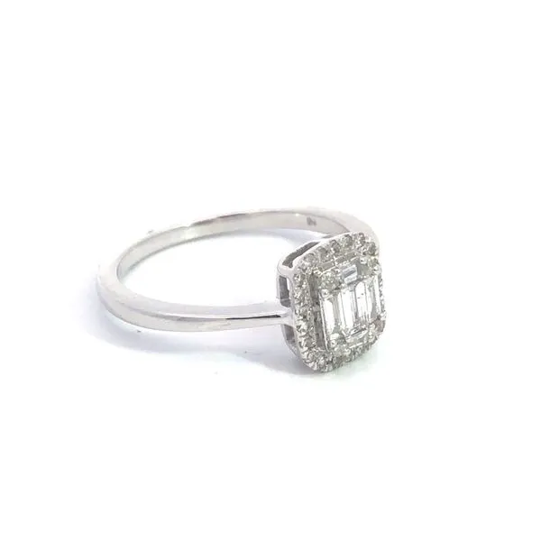 Diamond Cluster Engagement Ring Image 2 Van Adams Jewelers Snellville, GA