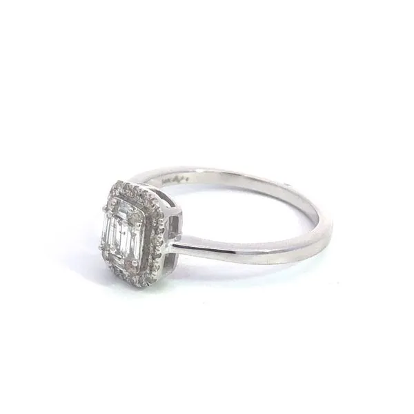 Diamond Cluster Engagement Ring Image 3 Van Adams Jewelers Snellville, GA