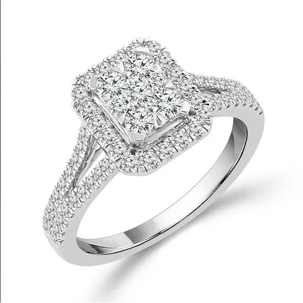 White 14 Karat Diamond Wedding Set Van Adams Jewelers Snellville, GA