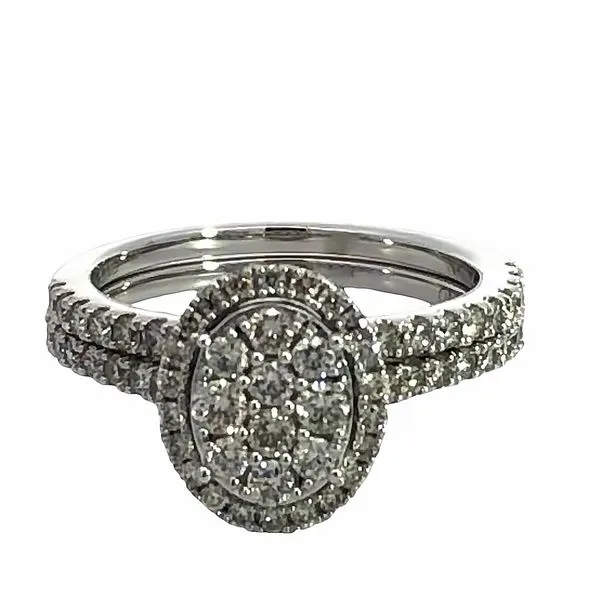 White 10 Karat Diamond Wedding Set With 1.00Tw Diamond Van Adams Jewelers Snellville, GA