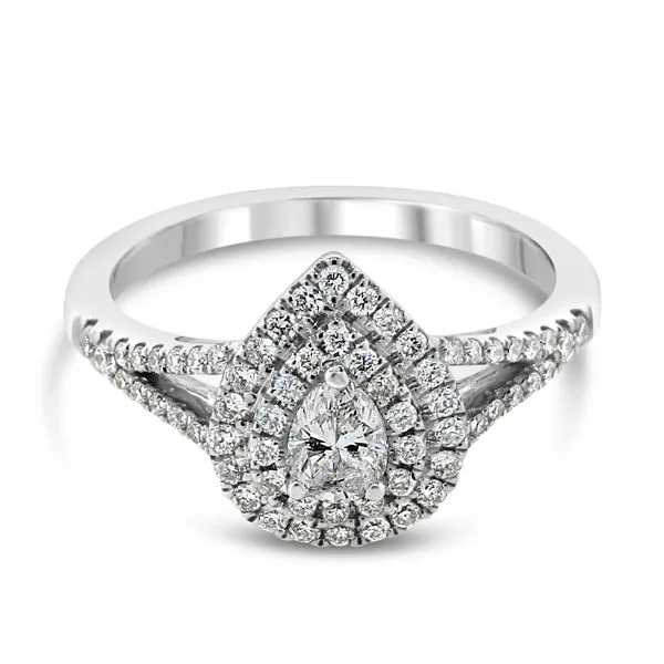 14K White Gold Diamond Engagement Ring Van Adams Jewelers Snellville, GA