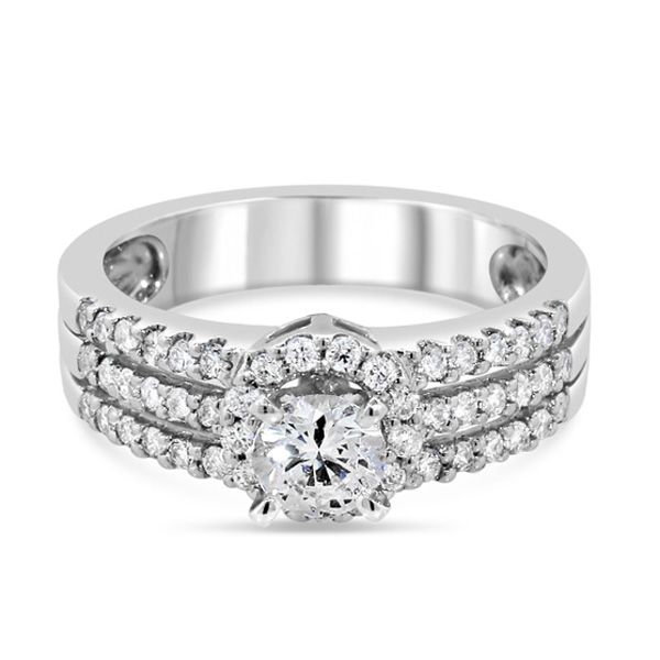 14K White Gold Diamond Engagement Ring Semi Mount Van Adams Jewelers Snellville, GA