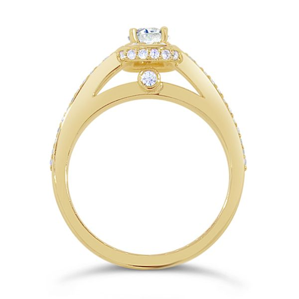 14K Yellow Gold Diamond Engagement Ring Image 2 Van Adams Jewelers Snellville, GA