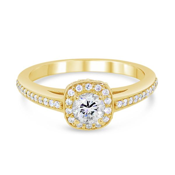 14K Yellow Gold Diamond Engagement Ring Van Adams Jewelers Snellville, GA