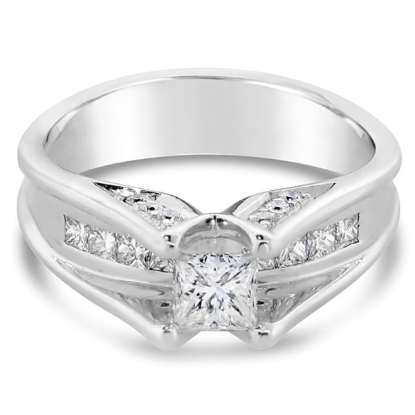 14K White Gold Diamond Engagement Ring Van Adams Jewelers Snellville, GA