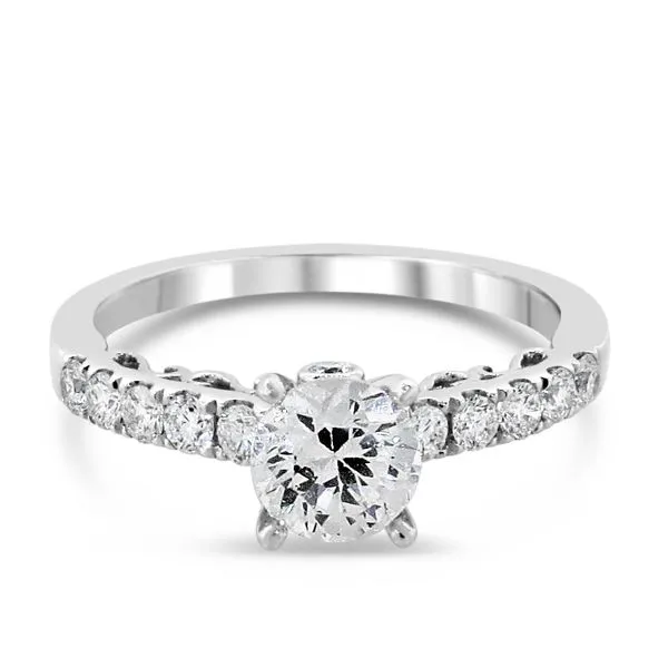 14K White Gold Diamond Engagement Ring Van Adams Jewelers Snellville, GA