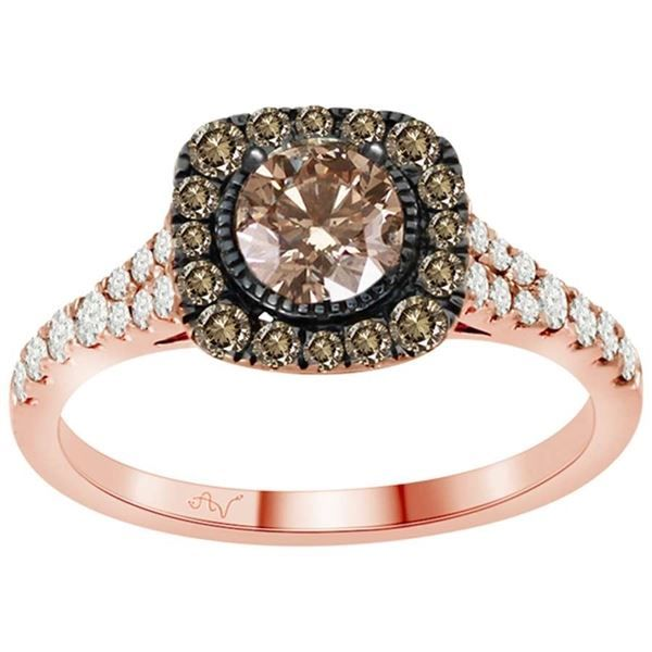 14K Rose Gold Diamond Engagement Ring Van Adams Jewelers Snellville, GA