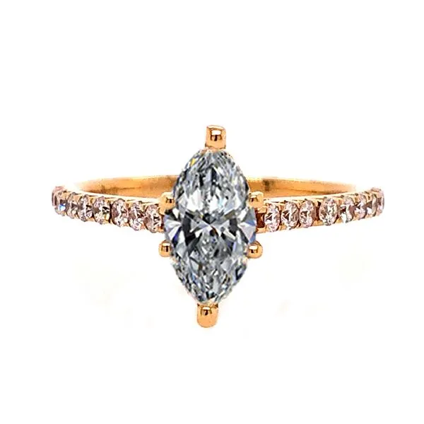 14K Yellow Gold Diamond Engagement Ring Van Adams Jewelers Snellville, GA