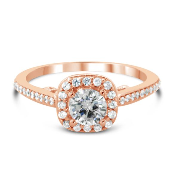 14K Rose Gold Diamond Engagement Ring Van Adams Jewelers Snellville, GA