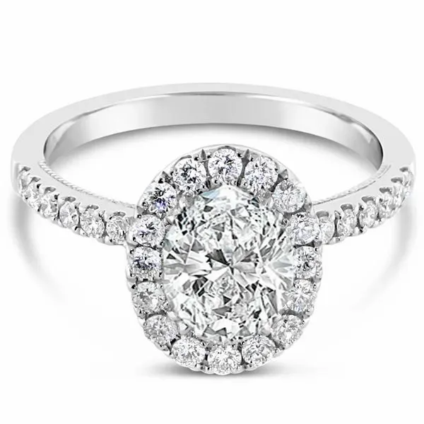 14K White Gold Diamond Engagement Ring Van Adams Jewelers Snellville, GA