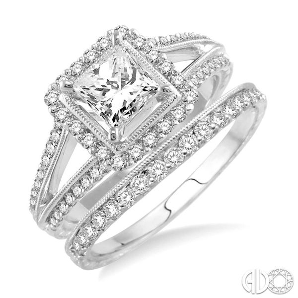 14K White Gold Diamond Wedding Set Van Adams Jewelers Snellville, GA