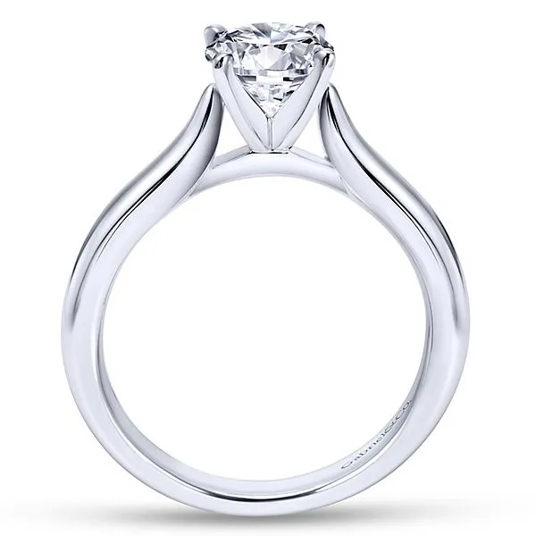 1 Carat Lab Grown Cathedral Mount Solitaire Image 2 Van Adams Jewelers Snellville, GA