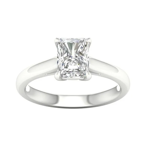 14K White Gold Solitaire Ring With Lab Grown Radiant Diamond Van Adams Jewelers Snellville, GA