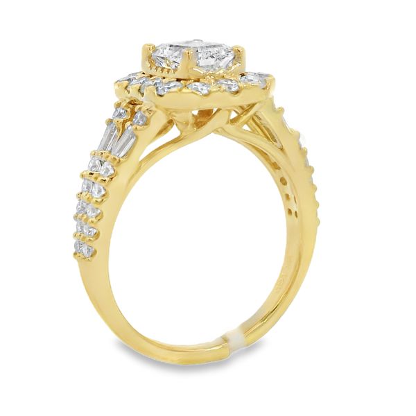 14K Yellow Gold 2 CT Lab Grown Diamond Ring Image 3 Van Adams Jewelers Snellville, GA