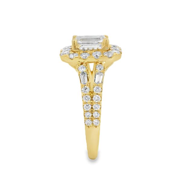 14K Yellow Gold 2 CT Lab Grown Diamond Ring Image 4 Van Adams Jewelers Snellville, GA