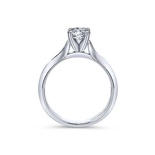Moissanite 14K White Gold Ring Image 2 Van Adams Jewelers Snellville, GA