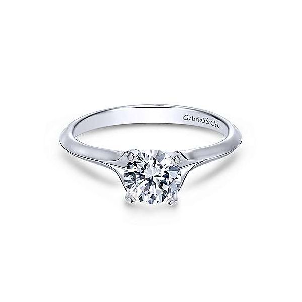 Moissanite 14K White Gold Ring Van Adams Jewelers Snellville, GA