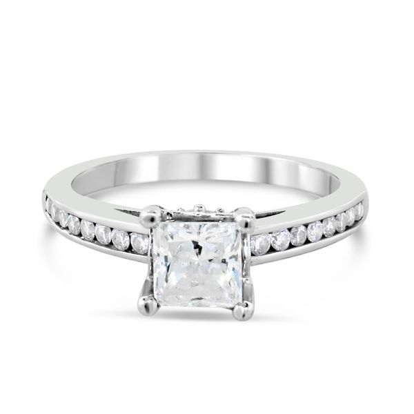 14K White Gold Moissanite Ring Van Adams Jewelers Snellville, GA