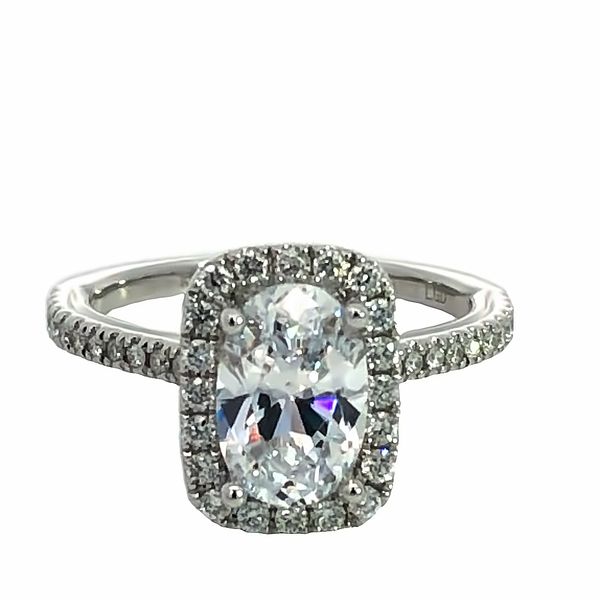 Lab Grown Diamond Halo Oval Ring Van Adams Jewelers Snellville, GA