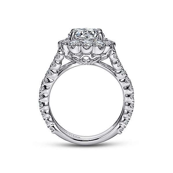 4 CT Diamond Halo Ring Image 2 Van Adams Jewelers Snellville, GA