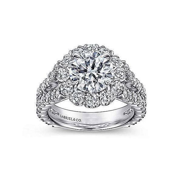 4 CT Diamond Halo Ring Image 4 Van Adams Jewelers Snellville, GA